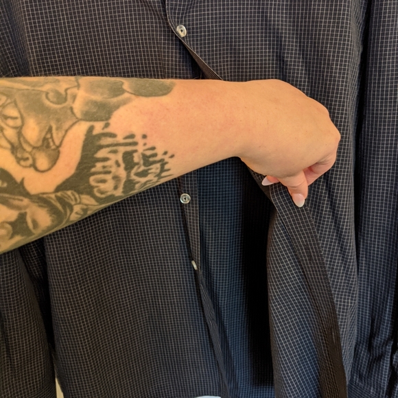 Peter Worth Mens Large Button Down Dress Shirt - Picture 5 of 8